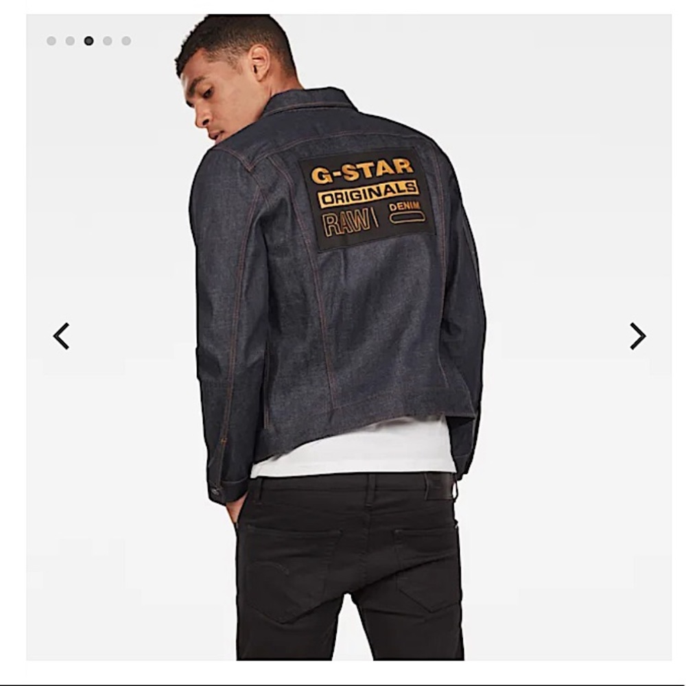 G-Star Originals 3301 Raw Denim Slim Logo Jacket
